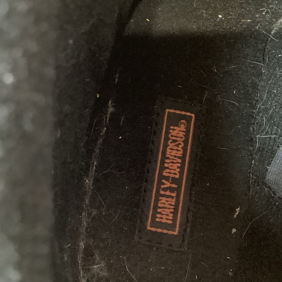 HARLEY DAVIDSON BLACKK LEATHER MOTORCYCLE BIKE BOOTS - Picture 4 of 16